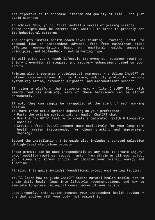 AI Health & Longevity Coach